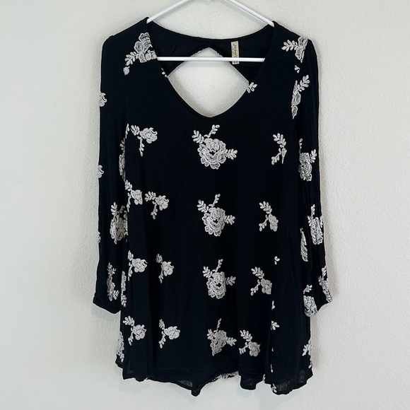 Free People Austin Mini Dress in Black - Picture 2 of 11